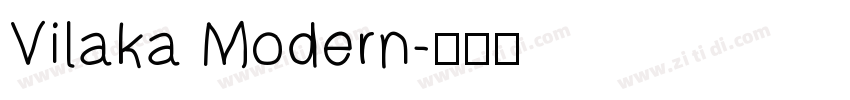 Vilaka Modern字体转换